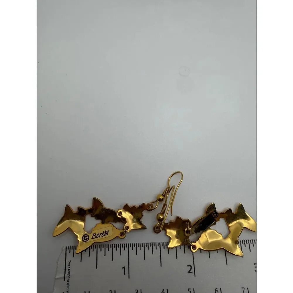 Edgar Berebi dangle fish and boat earrings